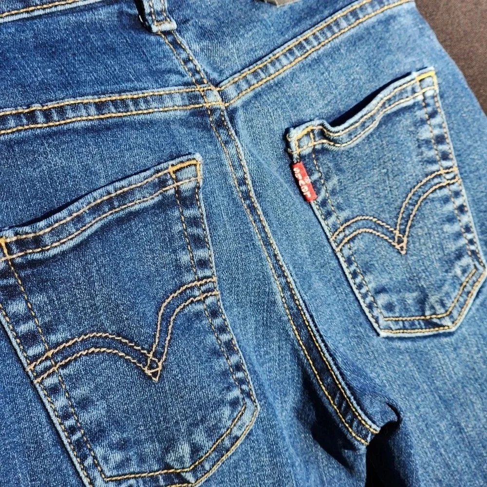 Levi's 511 Performance Boys Size 8 Regular Slim Fit Blue Stretch Jeans
